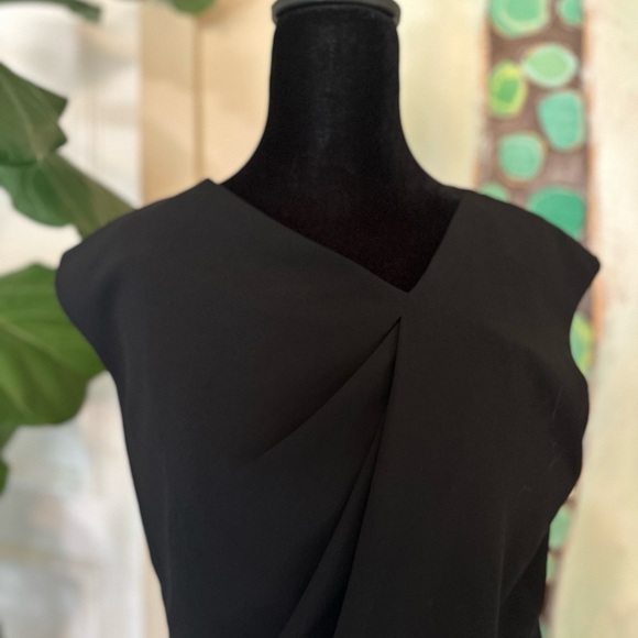 Helmut Lang Black Asymmetrical Sheath Dress - Picture 5 of 10